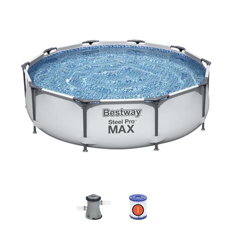 Bestway Steel Pro Piscina con bordi rotonda 4678L Blu fuori terra