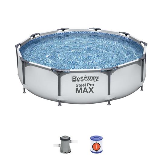 Bestway Steel Pro Piscina con bordi rotonda 4678L Blu fuori terra
