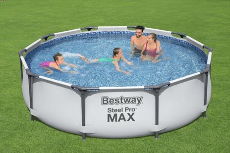 Bestway Steel Pro Piscina con bordi rotonda 4678L Blu fuori terra - 4