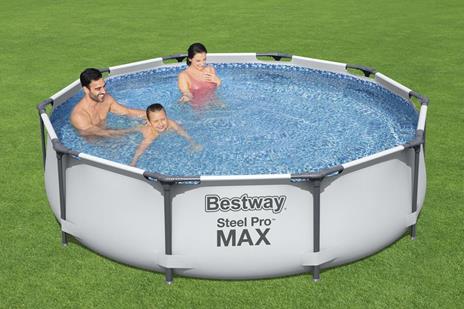 Bestway Steel Pro Piscina con bordi rotonda 4678L Blu fuori terra - 5