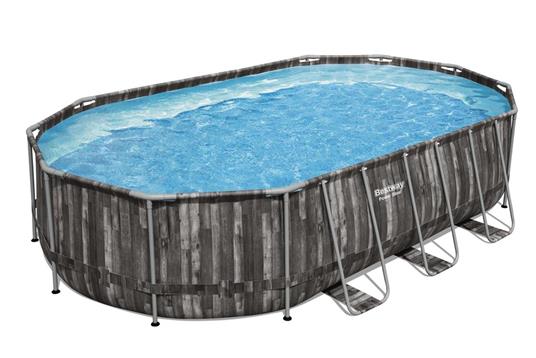 Bestway 5611R piscina fuori terra Piscina con bordi Piscina ovale 20241 L Legno - 2