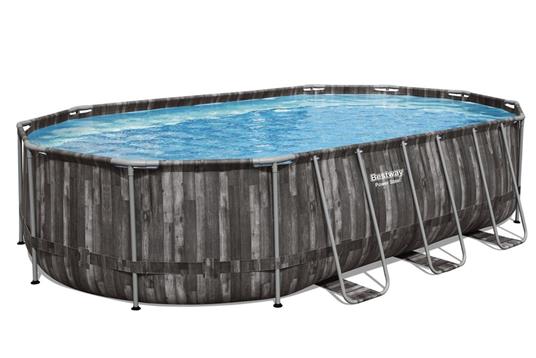 Bestway 5611R piscina fuori terra Piscina con bordi Piscina ovale 20241 L Legno - 3