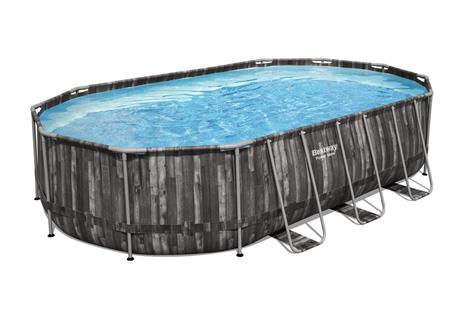 Bestway 5611R piscina fuori terra Piscina con bordi Piscina ovale 20241 L Legno - 5