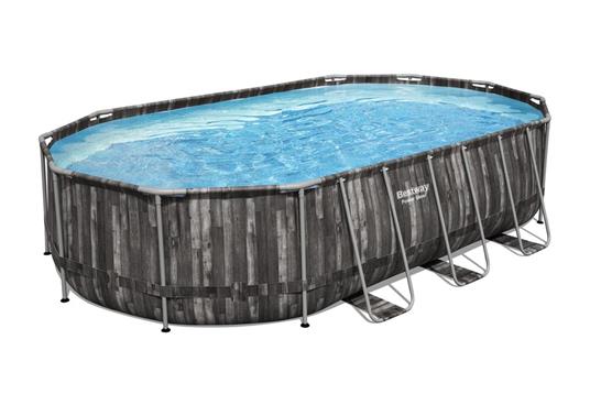 Bestway 5611R piscina fuori terra Piscina con bordi Piscina ovale 20241 L Legno - 5