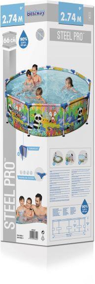 Bestway 5612F piscina fuori terra Piscina con bordi Piscina rotonda 3221 L Multicolore - 11