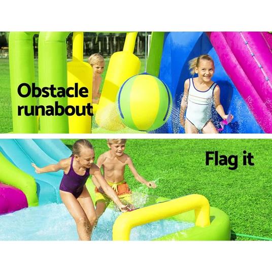 Parco Acquatico  Bestway 53387-4 Mega H2OGO Splash Course  anni 5+ - 2