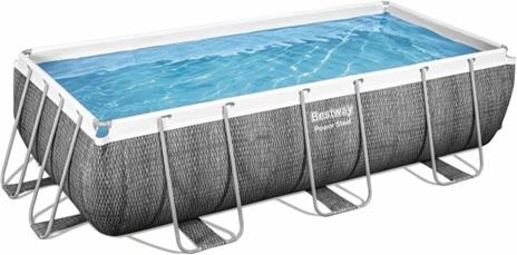 Bestway Power Steel Set piscina fuori terra 4.04 x 2.01 x 1 m Rattan grigio - 2