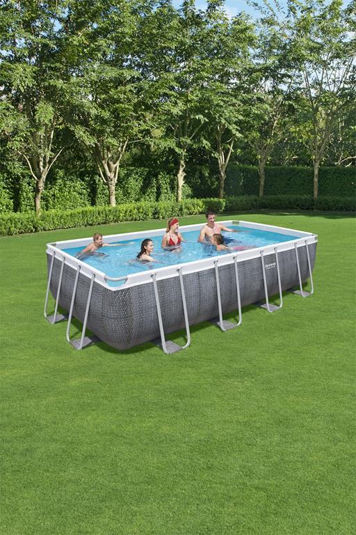 Bestway 56998 piscina fuori terra Piscina con bordi Piscina rettangolare 14812 L Grigio - 2
