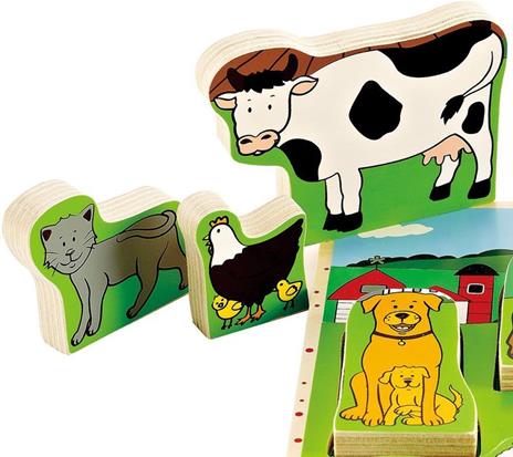 Puzzle Forme In Piedi Animali Fattoria - 7