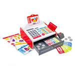 Cassa Supermercato Giocattolo per Bambini in Legno con Accessori