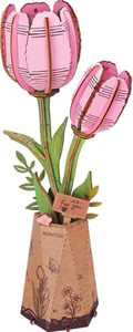 Idee regalo Pink Tulip -Tulipano rosa. Robotime Robotime