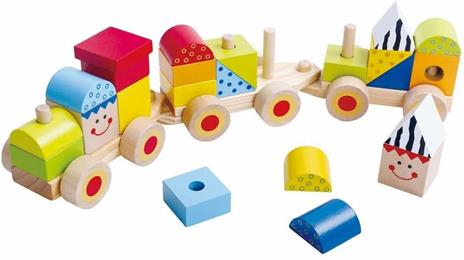 Tooky Toy Tkb383-Stacking Train Treno Con Costruzioni - 2