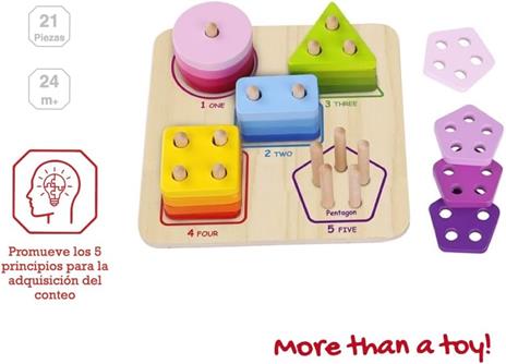 Gioco di Incastri in Legno Multiforme Verticali - 4