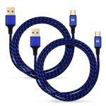 Cavo Micro USB B Ricarica Rapida per il Controller PS4, Xone (2 Pezzi, 4M)