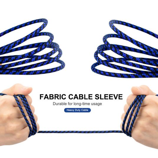 Cavo Micro USB B Ricarica Rapida per il Controller PS4, Xone (2 Pezzi, 4M) - 3