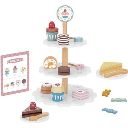 Stand Dessert Alzata In Legno Per Dolci  Tj273