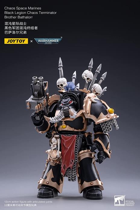 Warhammer 40k Action Figure 1/18 Black Legion Brother Bathalorr 17 cm - 4