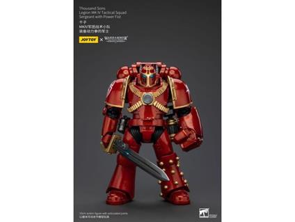 Warhammer The Horus Heresy Action Figura 1/18 Thousand Sons Legion Mk Iv Tactical Squad Sergeant Con Power Fist 12 Cm Joy Toy