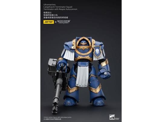 Warhammer The Horus Heresy Action Figura 1/18 Uitramarines Cataphractii Terminator Squad Terminator Con Reaper Autocannon 14 Cm