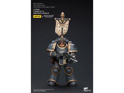 Warhammer The Horus Heresy Action Figura 1/18 Space Wolves Grey Slayer Pack Grey Slayer Con Legion Vexilla 12 Cm Joy Toy (cn)