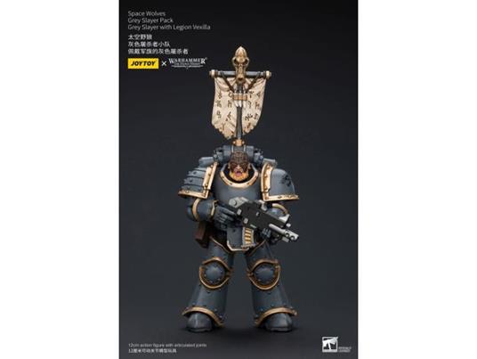 Warhammer The Horus Heresy Action Figura 1/18 Space Wolves Grey Slayer Pack Grey Slayer Con Legion Vexilla 12 Cm Joy Toy (cn)