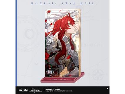 Honkai: Star Rail Light Cone Stampa In Acrilico Ornament Con Glitter: Argenti An Instant Before A Gaze 15 Cm Mihoyo