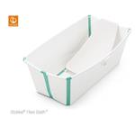 Vaschetta Bagnetto Flexibath Bianco Verde Con Newborn Incluso