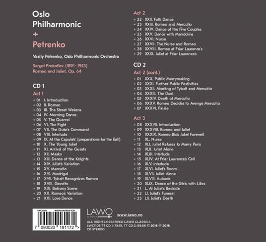 Romeo and Juliet - CD Audio di Sergei Prokofiev - 2