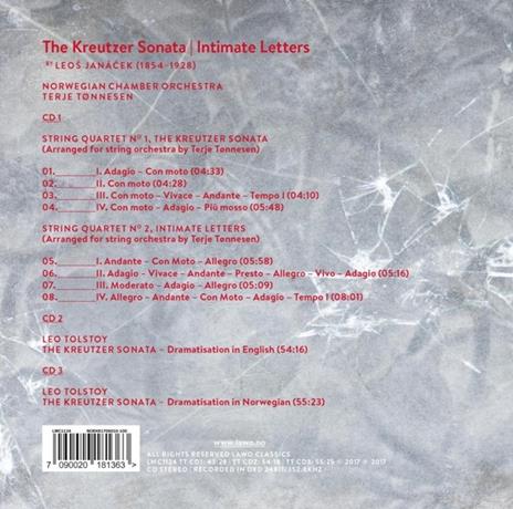 Kreutzer Sonata-Intimate Letters - CD Audio di Leos Janacek - 2