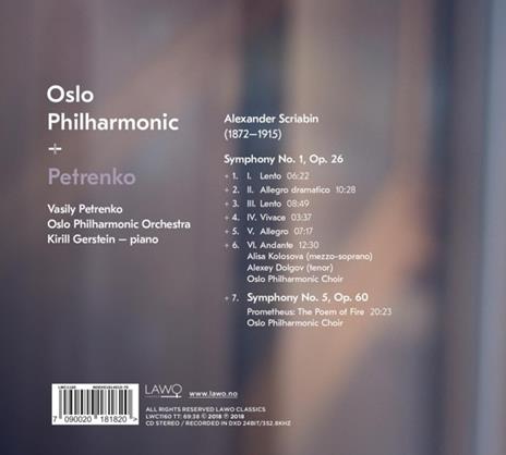 Symphony No.1 - CD Audio di Alexander Scriabin - 2