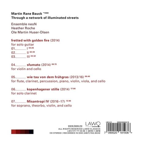 Martin Rane Bauck (Digipack) - CD Audio di Ensemble Neon - 2