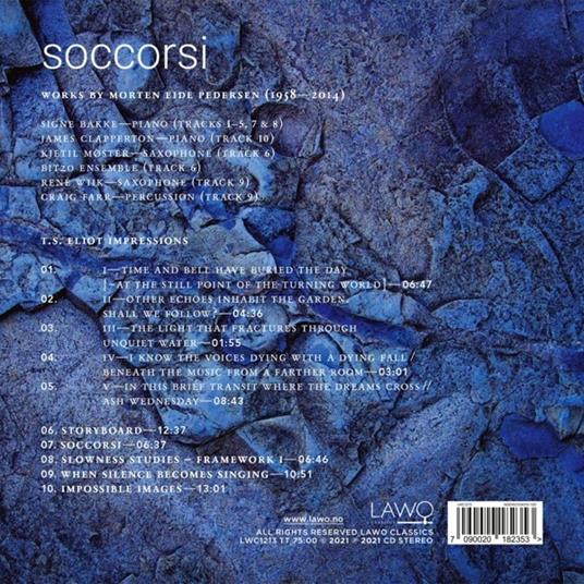 Soccorsi - Works By Morten Eide Pedersen - CD Audio di Signe Bakke - 2