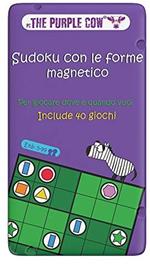 Purple Cow- Sudoku con Le Forme Magnetico Gioco, 7290016026979