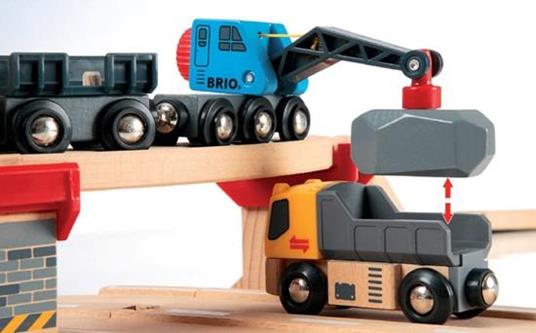 BRIO WORLD - Set Ferrovia e Cava, Pista Trenino con Accessori, 32 pezzi, Età 3+ Anni - 5