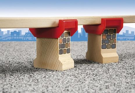 BRIO WORLD - Super Supporti, Accessorio per Pista Trenino BRIO, Set da 2 Pezzi, Età 3+ Anni - 5