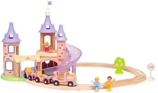 BRIO - Set Ferrovia Castello delle Principesse Disney, Pista Trenino BRIO, 18 Pezzi, Età 3+ Anni - 3