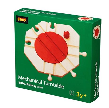 BRIO WORLD - Rotonda Girevole Meccanica, Accessori per Pista Trenino BRIO, Età 3+ Anni - 4