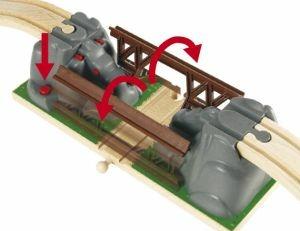 BRIO WORLD - Ponte Pericolante, Accessorio per Pista Trenino BRIO, Set da 3 Pezzi, Età 3+ Anni - 6