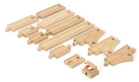 BRIO WORLD - Pacchetto Binari Starter, Accessori per Pista Trenino BRIO, 13 Pezzi, Età 3+ Anni
