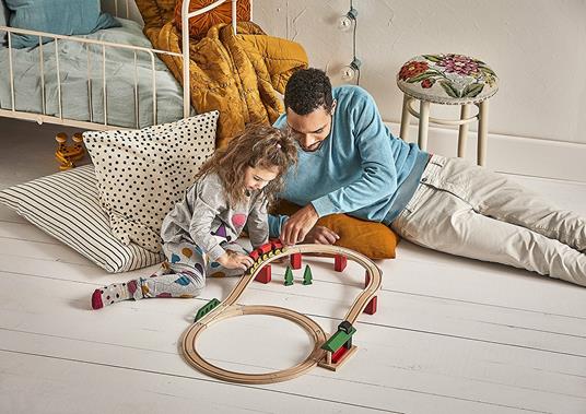 BRIO - Set Ferrovia Deluxe, Pista Trenino con Accessori, 25 Pezzi, Età 24+ Mesi - 12