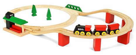 BRIO - Set Ferrovia Deluxe, Pista Trenino con Accessori, 25 Pezzi, Età 24+ Mesi - 8