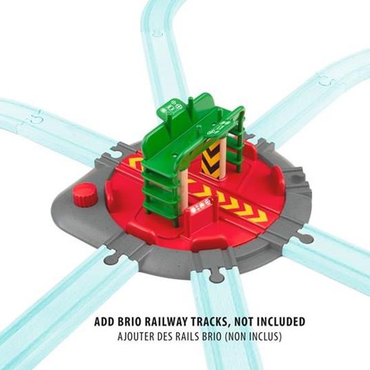 BRIO WORLD - Piattaforma Girevole con Personaggio, Accessorio per Pista Trenino BRIO, Set da 2 Pezzi, Età 3+ Anni - 5