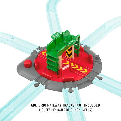 BRIO WORLD - Piattaforma Girevole con Personaggio, Accessorio per Pista Trenino BRIO, Set da 2 Pezzi, Età 3+ Anni - 8