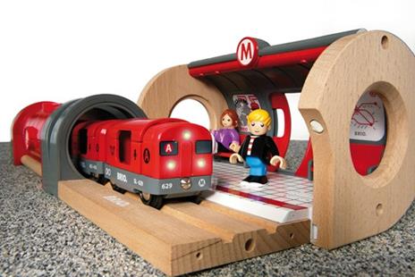 BRIO WORLD - Set Ferrovia Metropolitana, Pista Trenino con Accessori, 20 pezzi, Età 3+ Anni - 7