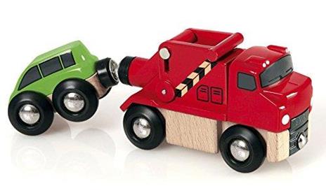 BRIO WORLD - Carro Attrezzi, Veicoli Giocattolo in Legno, 2 Pezzi, Età 3+ Anni - 2