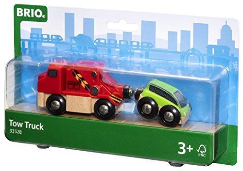 BRIO WORLD - Carro Attrezzi, Veicoli Giocattolo in Legno, 2 Pezzi, Età 3+ Anni - 4