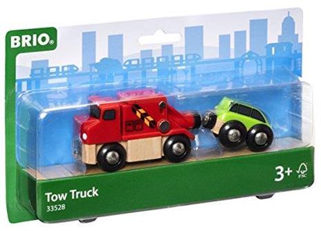 BRIO WORLD - Carro Attrezzi, Veicoli Giocattolo in Legno, 2 Pezzi, Età 3+ Anni - 6