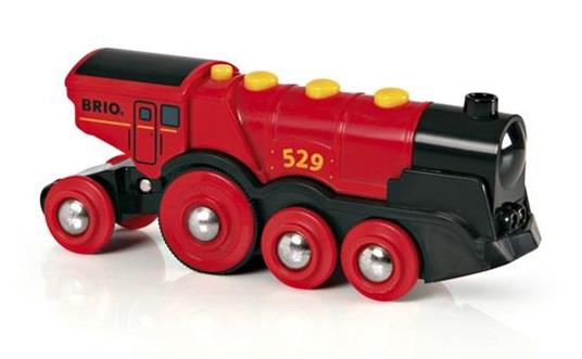 BRIO WORLD - Grande Locomotiva Rossa, Veicoli per Pista Trenino BRIO, Età 3+ Anni