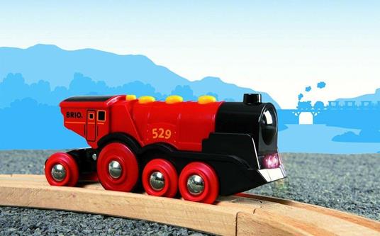 BRIO WORLD - Grande Locomotiva Rossa, Veicoli per Pista Trenino BRIO, Età 3+ Anni - 13