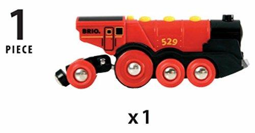 BRIO WORLD - Grande Locomotiva Rossa, Veicoli per Pista Trenino BRIO, Età 3+ Anni - 8